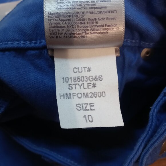 NWT NYDJ FOR CHICO'S flawless contour skinny ankle jeans in amparo blue (sz10) - Picture 9 of 12